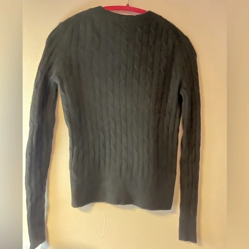 Vineyard Vines Cashmere Cable Knit Sweater‎ size XXS black